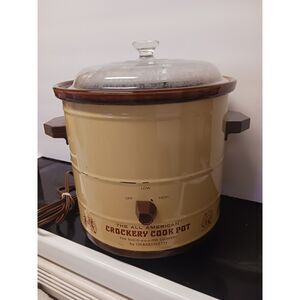 Vintage Grandinetti All American Crockery Cook Pot Slow Cooker 3.5 Quart Tested